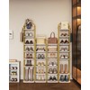 Hzuaneri 8 Tiers Vertical Shoe Rack, Narrow Shoe Tower, Tall