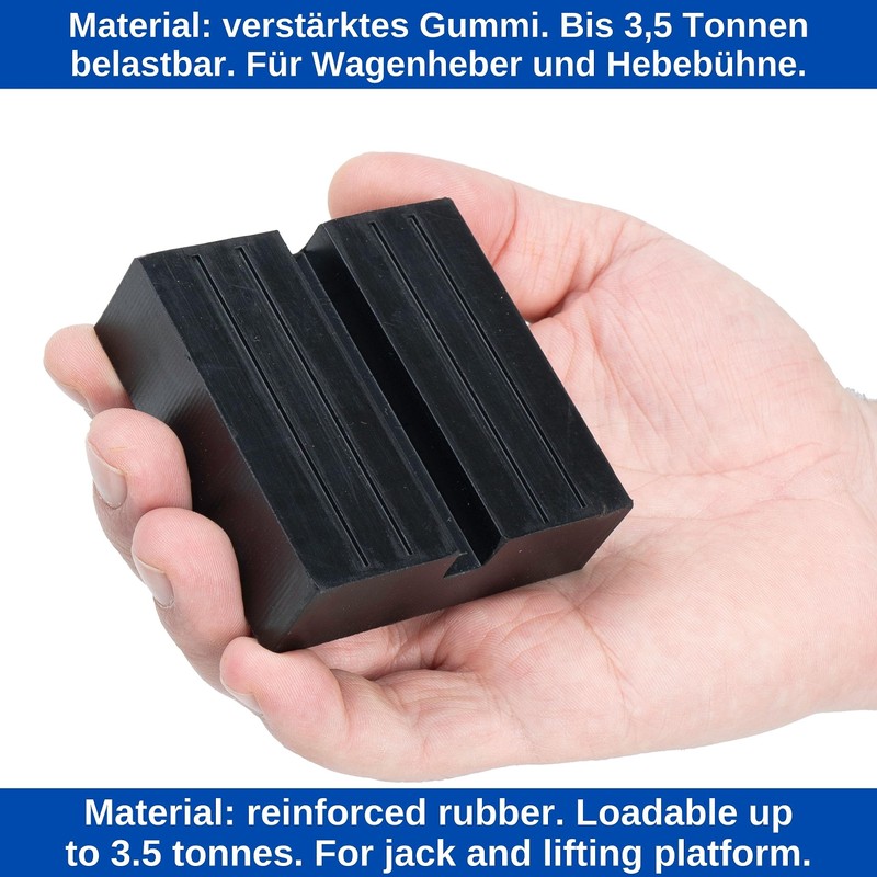 Rubber Car Jack Pad 75 x 75 x 25 mm