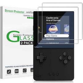 amFilm Screen Protector Compatible with analogue pocket, Anti-Scratch,Easy Installation, Tempered Glass, 2 Pack