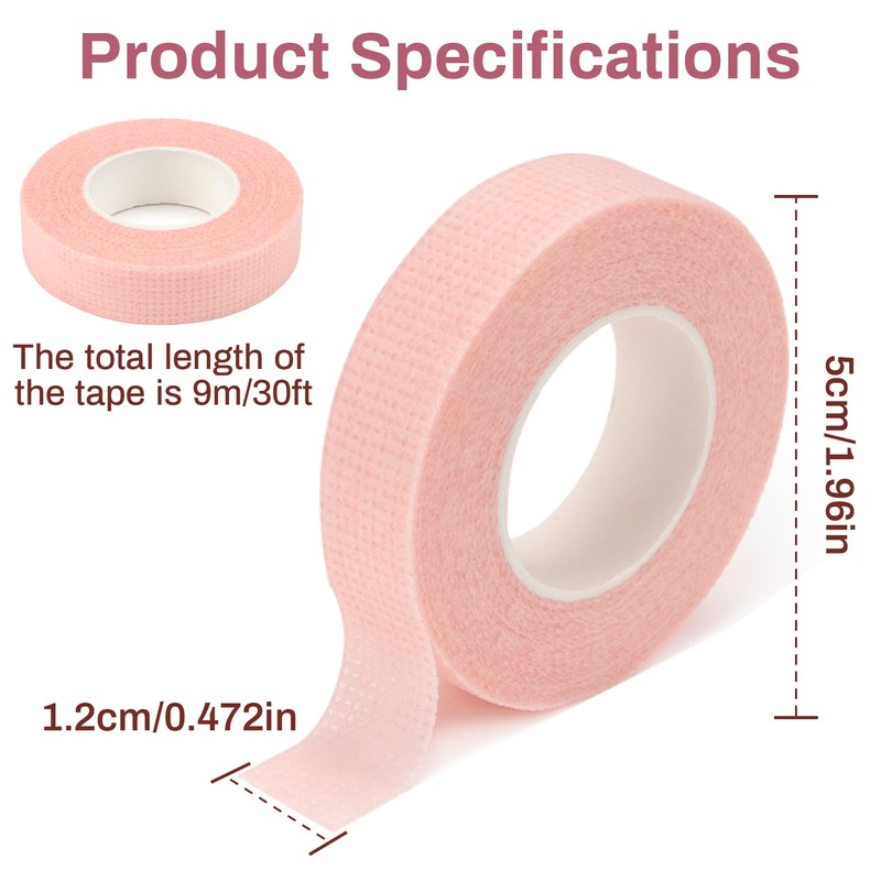 RAQEHO 8 Lash Tape for Eyelash Extensions - Adhesive Eyelash