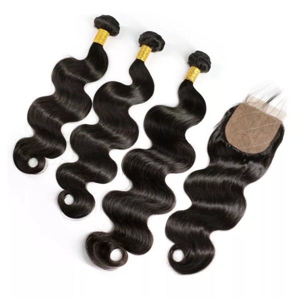 eCowboy Peruvian Virgin Hair Body Wave 3 Bundles 14"16"18" With