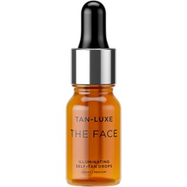 Tan Luxe THE FACE Self Tanning Drops, Medium (10 ml) Add to Skin Care for Custom Face Tan, Cruelty Free & Vegan