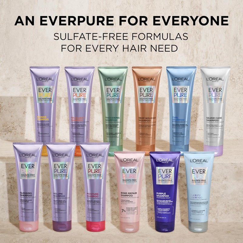 L'Oreal Paris Blonde Sulfate Free Shampoo for Color-Treated Hair, Neutralizes