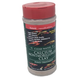 Summit Clear-Water Calcium Montmorillonite Clay Pond Treatment - 16 oz - Natural Pond Clarifier and Mineral Supplement for Crystal Clear Water, Brown