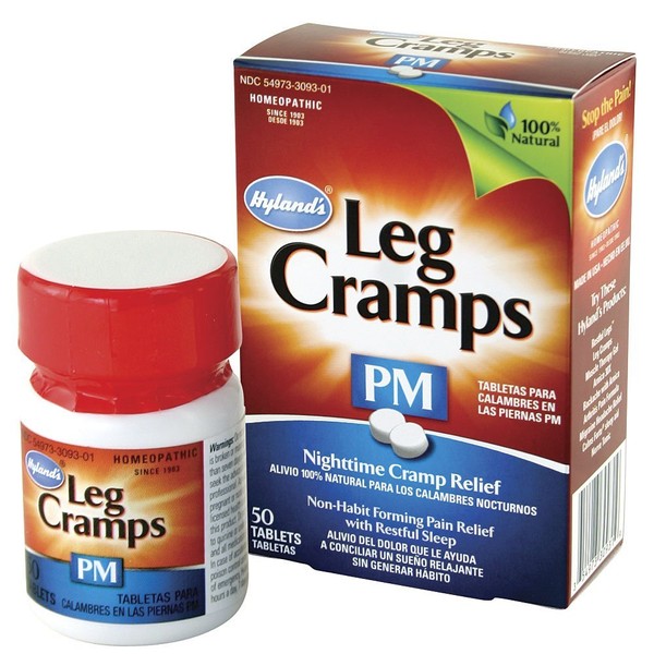 Hyland's Homeopathic Leg Cramps PM, Unflavored, 50 Count