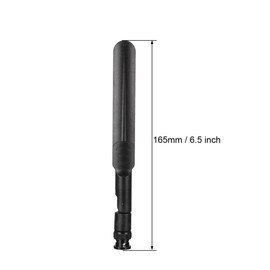 sourcing map WiFi Antenna 8dBi SMA/RP-SMA/BNC/N Plug 2.4/5.8GHz Omni Compatible Bluetooth Black BNC Connector
