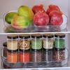Voova Lazy Susan Turntable Organizer for Refrigerator, 360° Rotating Fridge