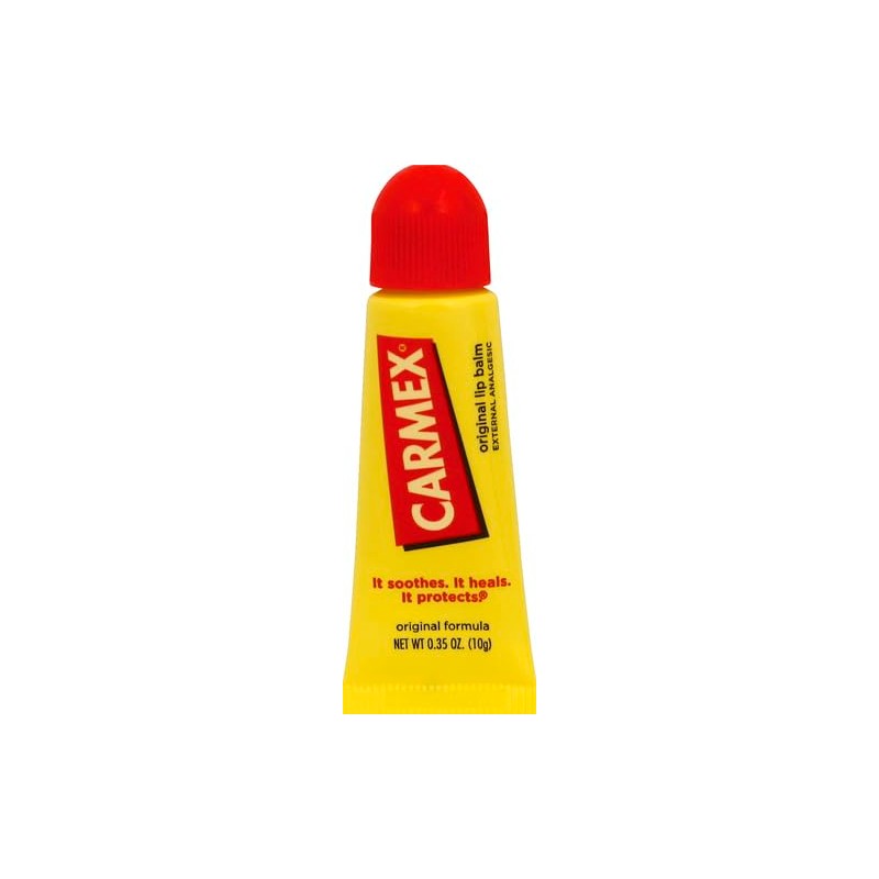 Carmex Bálsamo labial hidratante, sabor original, tubo de 0.35 onzas,