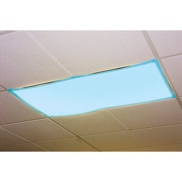 Educational Insights The Original Fluorescent Light Filters: Tranquil Blue 4-Pack, Fluorescent Light Covers, Easy Install for Classrooms, Office, Hospitals & Home, Teacher Classroom Decor