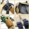 OVER GROUND Reflective Two Tone Casual Convertible Sling Backpack Key