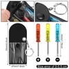 Saysurey 30 Pcs Mini Tape Screwdriver Keychain Set Christmas Men