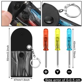 Saysurey 30 Pcs Mini Tape Screwdriver Keychain Set Christmas Men Gifts Bulk Adult Party Favor Multitool Pen Card Tool LED Light Keychain