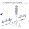 Sheisor Front Alignment Camber Toe Adjustment Bolts, Lower Control Arm