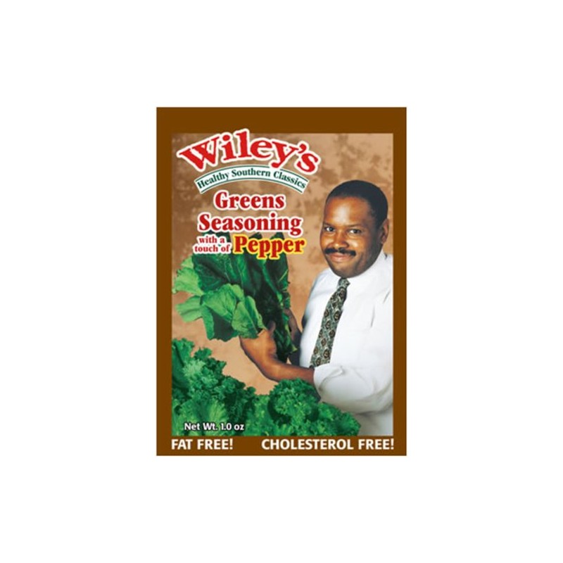 Wiley's Green Seasoning with a touch of pepper (Greens with