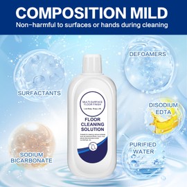 YHOVID Multi-Surface Floor Cleaning Solution Compatible with Tineco, Cleaner Refill for All Mopping Robot Vacuums and Cordless Wet/Dry Mops (4 Bottle Pack, Original)