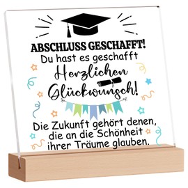 KAAYEE Bachelor Gift, Acrylic Decorative Graduation Gift for Men, Women, Husband, Wife, Sister, Girlfriend, Daughter, Son, Grandson