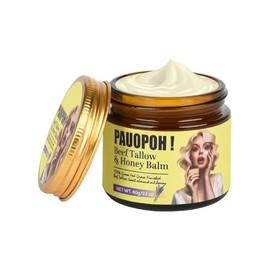 Sarga de ternera para la piel, bálsamo de sebo batido con miel de manuka, hidratante hecho a mano para pieles sensibles (lavanda)