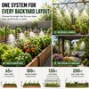 Apgooface 5/16" Drip Irrigation System 100 ft with 20-Pcs 360°