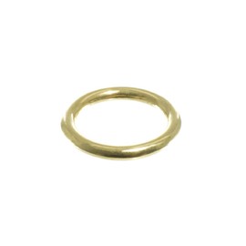Craft County Metal O-Rings for Jewelry, Luggage, and Clothing - Brass 1 Inch (5 Pack)