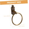 Ciieeo Gold Bathroom Towel Holder Wall-Mounted Hand Towel Ring Hand