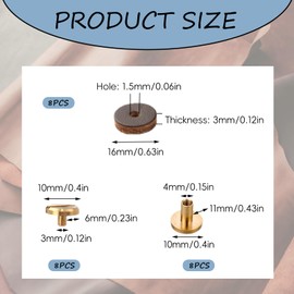 8 Pack Suspender Lock Set, Occidental Leather Suspender Straps Parts, Suspender Fastener Kit, Leather Suspender Snap Repair Kit for Occidental Leather Tool Bag Leather Vest Leather Belts