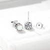 Dainty Stud Earrings for Women Sterling Silver Opad Ear Studs