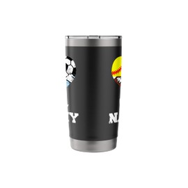 Ball Nanny Soccer Football Softball Volleyball Player Stainless Steel Insulated Tumbler