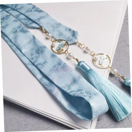 FRCOLOR Hair Ponytail Belt Ponytail Auspicious Pattern Chinese Tie Hair Headdress Style Girl Sports Clothes Women Tassel with Outdoor Archic Holder Clouds Ancient
