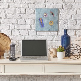 Stupell Industries Pool Floats Swimming Summer Beach Painting Canvas Wall Art, 17 x 17, Design by Artist Grace Popp