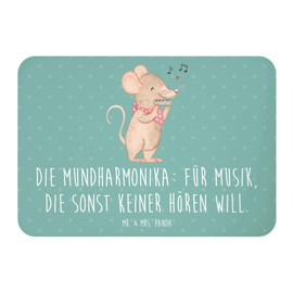 Mr. & Mrs. Panda Magnet Musik Mundharmonika - Geschenk, Folk, Pinnwandmagnet, Whiteboard Magnet, Instrument, Trompeten, Klaviere, Kühlschrankmagnet,