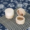 FSSTUD 2 Pcs Round Wooden Ring Box Wood Proposal Ring