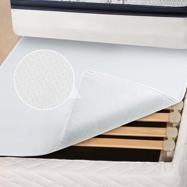 DUJUIKE Mattress Underlay with Grip Pads, Mattress Non Slip Pad for Bed, Mattress Slide Stopper and Gripper Protector Keep Bed and Topper Pad from Sliding (Grey, 160 x 200 cm