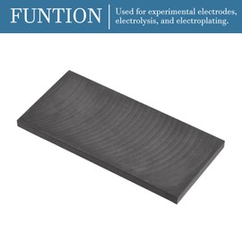 QUARKZMAN Graphite Plate Graphite Empty Base Shape Blocks for Experiments Electrode Jewellery Making Casting Work Surface [Black 100 mm x 50 mm x 5 mm]