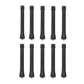 10 Pack NAE6522 NAE6522AR UHF Stubby Antenna 400-470MHz 3.7 Inch for CP200 CP200D CP200XLS CP185 HT750 HT1250 HT1550 EX500 EX600 PR400 GP2000 GP300 GP320 GP328 GP380 SP50 SP10 Handheld Two Way Radio