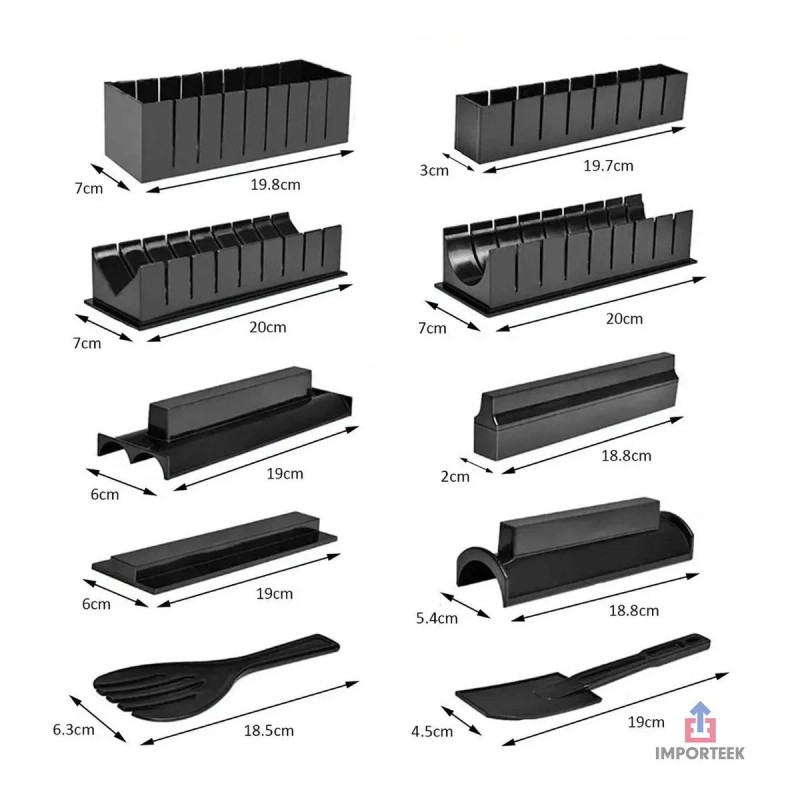 Herramienta De Sushi, Molde Para Hacer Sushi Rollos 11 Pzs