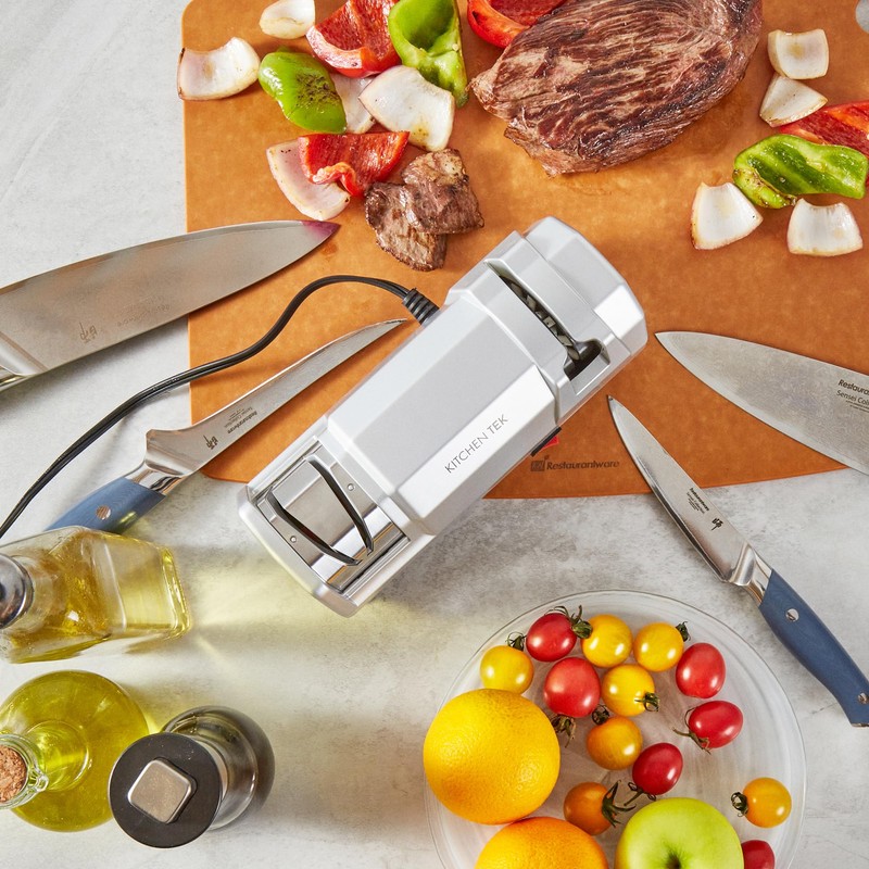 Restaurantware-Kitchen Tek 2-Stage Electric Knife Sharpener, 1 Straight-Edge Knife Sharpener