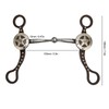 Horse Mouth Bit Hand Carved Antique Bronze Rustproof Stainless Steel