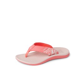 Reef Girls Kids Santa Ana Flip-Flop, Coral Sunset, 2 Big