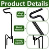 RunNico 2pcs Hunting Blind Bow Holder, Portable Stake With Rubber