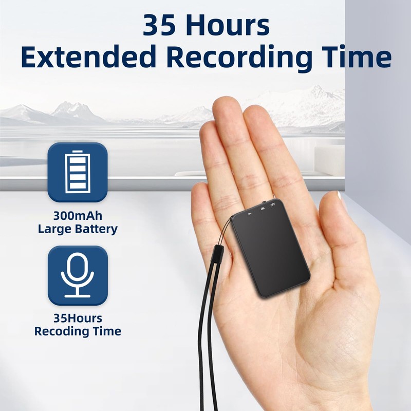 Vandlion 64GB Voice Recorder, 1536Kbps Digital Voice Activated Recorder with