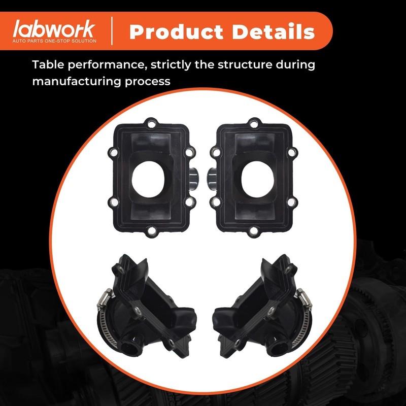 labwork 2X Carburetor Carb Intake Boot replacement for Ski-Doo 600