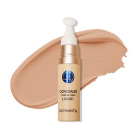 Liquid Concealer - Moisture Under Eye Brightener Concealer Makeup Full Coverage Lightweight, Vegan (Tan)