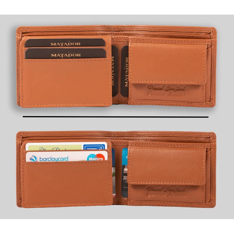 Matador Model 77 Small RFID Wallet Landscape Format, light brown,