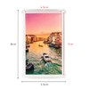 MATANA Fridge Magnets 7 x 5 cm Transparent Blank Magnetic