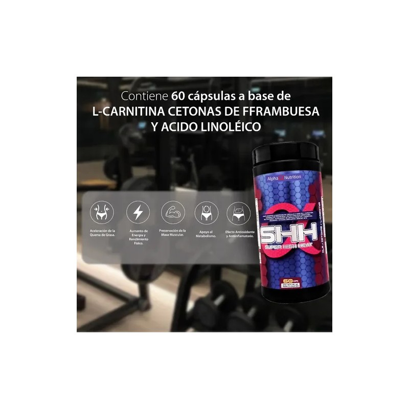 Super Hight Heat Alpha Nutrition 60 Caps 750 Mg C/u