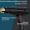 Monstyle Pistola De Calor Eléctrica Temperatura Ajustable 4 Boquillas
