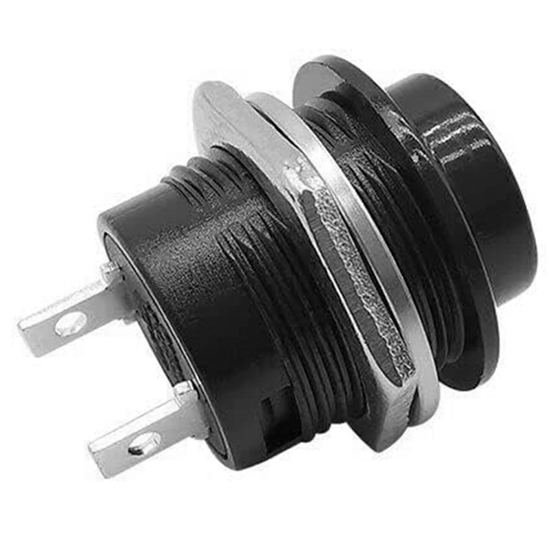2pc Black Momentary Push Button Switches – 12v 5A Push