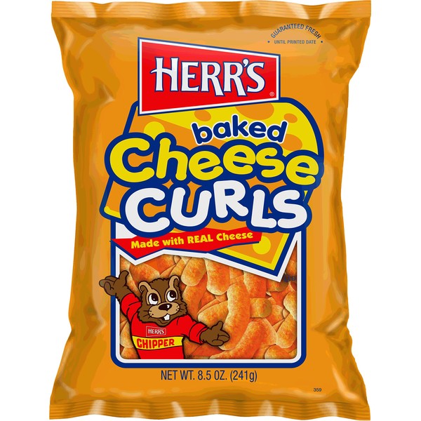 Herr's - CHEESE CURLS, Pack of 9 bags