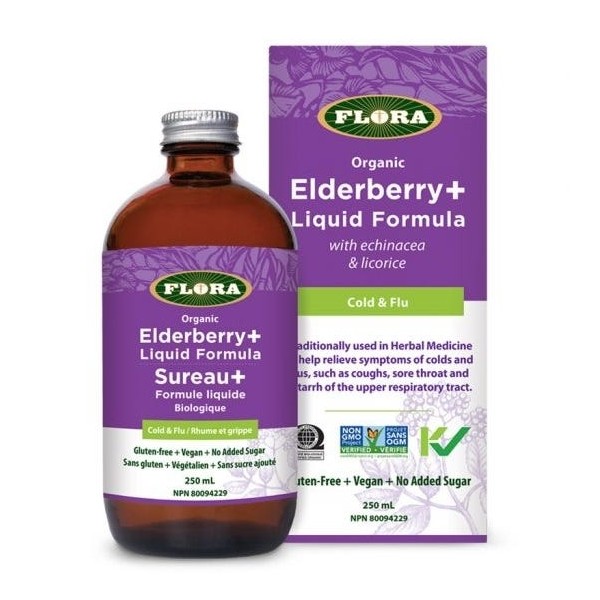 Flora Elderberry+ Liquid Formula 250mL