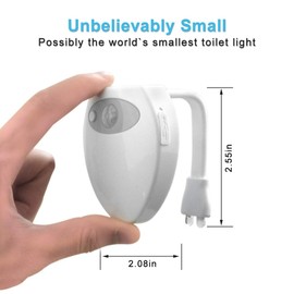 Human Body Induction LED Toilet Night Light，16 Colors USB Charging LED Motion Induction Bathroom Toilet Night Light Sensor with Light